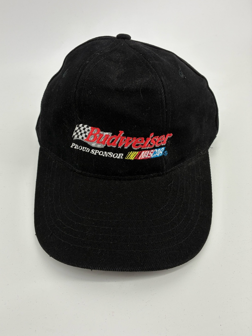 Budweiser Black NASCAR Baseball Cap